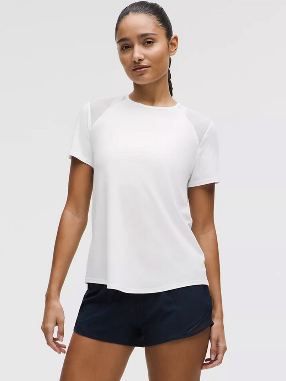 lululemon size 8 sculpt short sleeve white